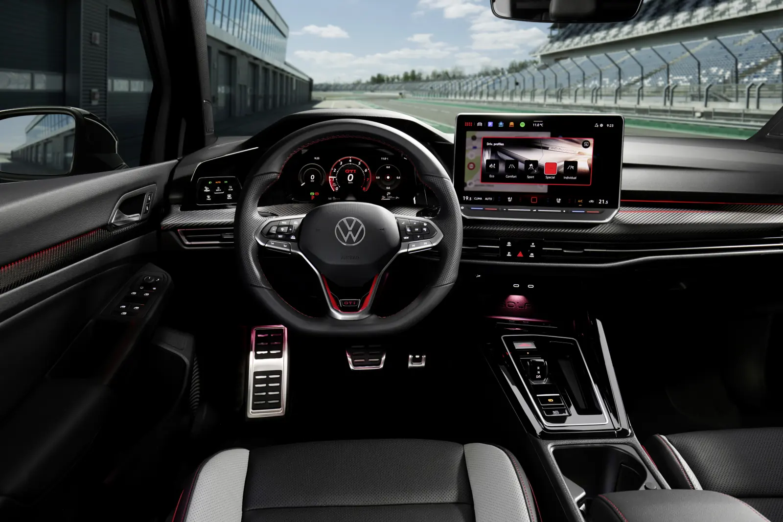 The driver's cockpit